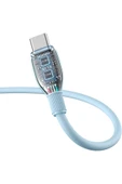 Baseus Pudding Hızlı Şarj Özellikli Type-C to Type-C 100W Kablo 1.2 M Mavi - 3