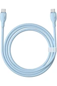Baseus Pudding Hızlı Şarj Özellikli Type-C to Type-C 100W Kablo 1.2 M Mavi - 2