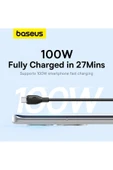 Baseus Pudding Serisi Hızlı Şarj ve Data Kablosu USB'den Type-c USB-C'ye 6 Amper 100W, 1,2m - 2
