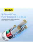 Baseus Pudding Serisi Type-C to Lightning iP Kablosu 20W Hızlı Şarj 1,2m iPhone 14 13 12 11 X uyumlu - 4