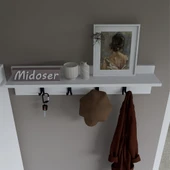 Midoser Lucas Portmanto Duvar Askılığı Elbise Askılığı 90 Cm - 2