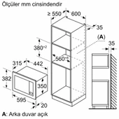Bosch BEL623MP3 İnci Beyazı Ankastre Mikrodalga Fırın - 7