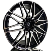 BMW Uyumlu EMR-A342 9.5X21 5X112 ET37 66.6 Black Diamond Jant - 1