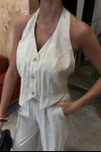 Halter Yaka Yelekli Modal Takım 10144 - 6