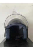 Motosiklet Yarım Kask Siyah - 6
