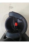 Motosiklet Yarım Kask Siyah - 7