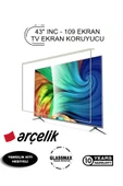 Glassmax Arçelik 43A5010 Uyumlu 43" Inç 109 Ekran Tv Ekran Koruyucu thumbnail 1