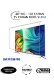Glassmax Samsung UE40MU6100 Uyumlu 40" Inç 102 Ekran Tv Ekran Koruyucu thumbnail 1
