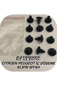 SAYPİ  Cıtroen Peugeot Iç Döşeme Klipsi Siyah 12 ADET - 2