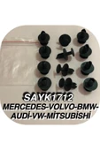 SAYPİ  Mercedes - Volvo - bmw - Audi - Vw - mitsubishi Döşeme Klipsi 12 ADET - 2