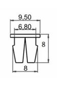 SAYPİ  Universal Klips.döşeme Klips 12 ADET - 2