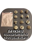 SAYPİ  Transporter T4 T5 Döşeme Klipsi Bej 12 ADET - 2