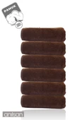 6'lı Kahverengi Banyo Havlusu - 70x140 Cm, 490 Gr, %100pamuk, Spa Ve Otel Havlusu, Günlük Kullanıma - 3