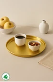 24cm Altın Kaplı Sunum Tabağı thumbnail 1