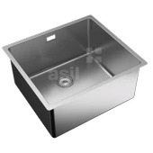 ASİL KROM 40 X 50  PASLANMAZ ÇELİK EVYE (SİFON DAHİL) DÜZ SANCAK ALİMER - 3