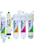 Ortimax  5'li Su Arıtma Filtre Seti – PP Sediment, GAC, CTO Karbon, Membran ve Post Karbon - 1