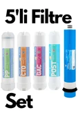 watalina  5’li Su Arıtma Filtre Seti – Sediment Gac Cto Membran Post Karbon thumbnail 1