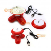 Titreşimli Mini Masaj Aleti Pilli Usb Li Sırt Bel Boyun Omuz Tüm Vücut masaj Cihazı (KARGO BEDAVA) - 3