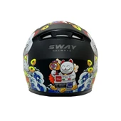 KASK SWAY ÇOCUK SW 815K CAT White Yellow Full Face - 2