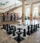 Bahçe Satranç Takımı + Zemin (STN-100) – İç ve Dış Mekan Uyumlu thumbnail 6