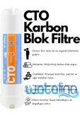 watalina  CTO Karbon Blok Filtre – Klor ve Kimyasal Kalıntılara Karşı Etkili Çözüm - 2