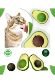 vet advice Catnip Avokado Kedi Çimi Kedi Oyuncağı Yalama Topu Doğal Kedi Nanesi 360 Derece Dönen Sağlıklı Top thumbnail 1