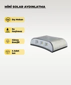 Mini Oval Solar Aplik Gün Işığı - 4 Adet - 1