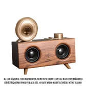 Retro Tasarım Gürültü Önler 3D Ses Bluetooth Müzik Çalar Hoparlör - 6