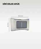 Mini Oval Solar Aplik Gün Işığı - 4 Adet - 2
