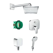 Hansgrohe Talis E Ankastre Kare Banyo Seti Krom - 1