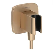 Hansgrohe Fixfit Q Duş Çıkış Dirseği Bronz 26887140 - 1