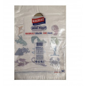 BURÇ Baskılı ekonomik ORTA BoY HIŞIR POŞET 26x38cm (100 adet) - 2