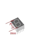 Rodevino 4 Haneli 14 Mm 7 Segment Display Ortak Katot Kırmızı thumbnail 2