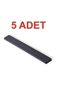 Rodevino 5 Adet Header Dişi 1x40 Tek Sıra 180 Derece 2.54mm Standart Boy thumbnail 1
