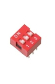 Rodevino 5 Adet 3 Pin Dıp Switch Kırmızı On‑off 2.54 mm Pcb thumbnail 2