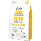 Brit Care Mini Hair Skin Somonlu ve Ringa Balıklı Tahılsız Köpek Maması 2 kg - 1