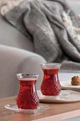 Paşabahçe Timeless Kesme Kristal Çay Bardağı Seti Takımı 12 Parça Çay Seti 96992 - 1