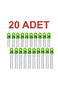 Rodevino 20 Adet 5mm Yeşil Led - 1