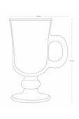 Paşabahçe 55141 Irish Coffee Kulplu Bardak 2'li - 5