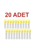 Rodevino 20 Adet 5mm Sarı Led thumbnail 1