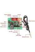 Rodevino W1209 Dijital Termostat Sıcaklık Kontrol Kartı 12v Röle Ntc Sensör thumbnail 4