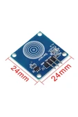Rodevino 3 Adet Ttp223b Kapasitif Dokunmatik Sensör Modül Kartı– Touch Sensor Arduino - 3