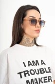 Cateye Kare Cris Model Unisex Güneş Gözlüğü UV400 - RG23043 - 4