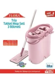 Flora F404 Trio Tablet Mikrofiber Mop Seti 3 Bölmeli - 3