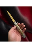 Akc İtalyan Stilletto 24cm Yılan Ağız Çelik Çakı thumbnail 1