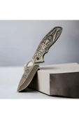 Kurt Kabartmalı Eskitme Çakı - 1