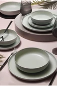 Kütahya Porselen Moderna 8 Parça 2 Kişilik Porselen Yemek Takımı - Yeşil Renk - 2