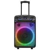 Mikado MD-BT505 60W USB/BT/TF/TWS Led Işıklı Kablosuz ve Kafa Mikrofonlu Toplantı-Parti Hoparlörü - 1