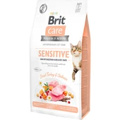 Brit Care Sensitive Hindi ve Somon Etli Hassas Tahılsız Kedi Maması 2 Kg - 1