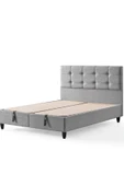 Mimoza Modeli Çift Kişilik Full Ortopedik Yataklı Sandıklı Baza ve Başlık Takımı 3 lü Set - 5